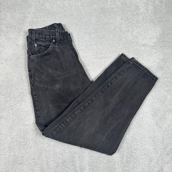 Vintage Levis 560 Jeans Mens 34x30 Black Denim Loose Fit Tapered Made USA 90s - Picture 3 of 14